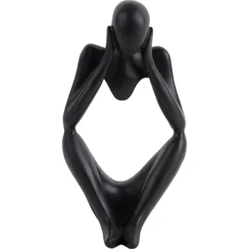 Zrcadlo Present time Černá dekorativní soška Dream 21 cm