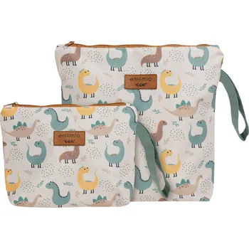 Kosmetická taška Taštička na potřeby pro miminko / dinosauři Velikost taštičky: Malá taštička (22x15 cm)