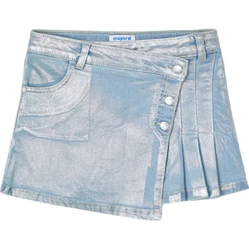 Kojenecké šaty MAYORAL dívčí džínová sukně lesk modrá vel. 134 cm