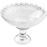 Skleněná broušená mísa na salát / ovoce Pleuni – 32x21 cm