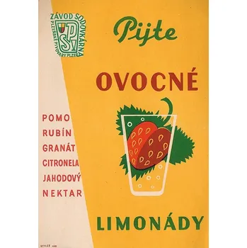 Plechová cedule Plechová retro cedule - Pijte ovocné limonády Provedení: Dibond: 20 x 15 cm