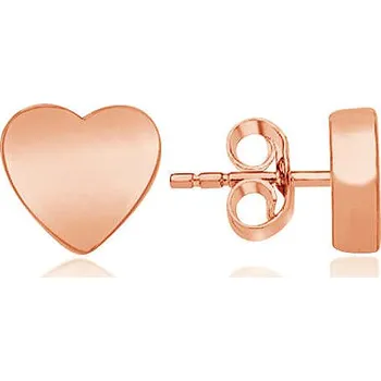 Náušnice Brilio Silver Bronzové minimalistické náušnice srdíčka LME0818R (Ag925/1000, 1,7 g)