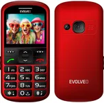 EVOLVEO EasyPhone XS, mobilní telefon pro seniory, červený