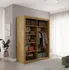 Šatní skříň Šatní skříň s posuvnými dveřmi Modi 160 cm dub artisan/černá