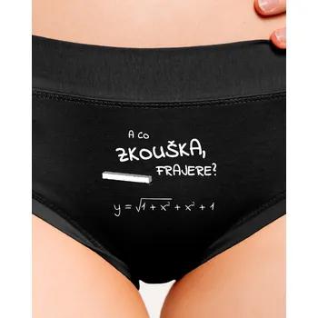 Souprava dámského spodního prádla Bastard Rovnice a zkouška dámské kalhotky Black