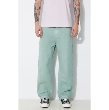 Pánské kalhoty Bavlněné kalhoty Human Made Garment Dyed Painter Pants, L, zelená, 77X