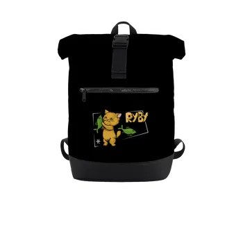 Městský batoh Bastard Kočičí horoskop: Ryby batoh Black