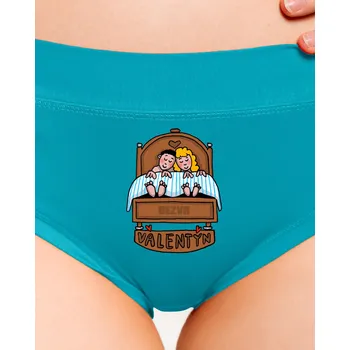 Souprava dámského spodního prádla Bastard Bezva Válentýn dámské kalhotky Turquoise