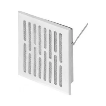 Větrací mřížka Ventilační mřížka kovová bílá 14x14