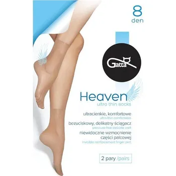 Dámská móda Silonkové ponožky Gatta Heaven 8 den A'2 Velikost: ONE SIZE, Barva: Hnědá