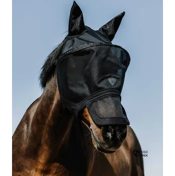 Koňská maska proti hmyzu Maska EquiThéme -PRO SERIES UV- - Černá - M/Cob
