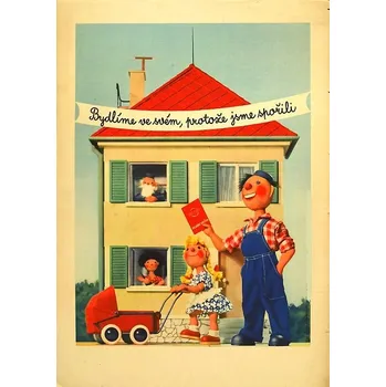 Plechová cedule Plechová retro cedule - Bydlíme ve svém, protože jsme spořili Provedení: Dibond: 20 x 15 cm