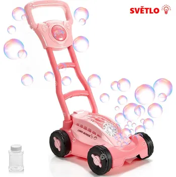 Bublifuk Sekačka bublifuková + 80 ml bublifuku růžová