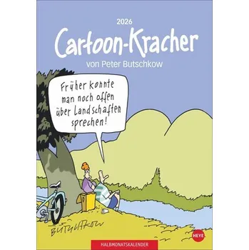 Komiks pro dospělé Peter Butschkow: Cartoon-Kracher Halbmonatskalender 2026