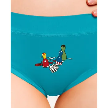 Souprava dámského spodního prádla Bastard Superhrdino nezlob se dámské kalhotky Turquoise