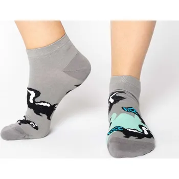 Pánské ponožky Bastard Tchoř kotníkové ponožky - šedá