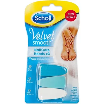 SCHOLL Velvet náhradní hlavice do elektrického pilníku na nehty 3 ks