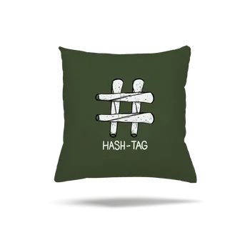 Polštář Bastard Hash tag polštář Olive Green