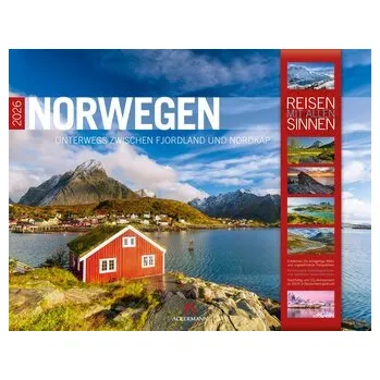 Cestování Norwegen Kalender 2026 | Unterwegs zwischen Fjordland und Nordkap - Ackermann Kunstverlag