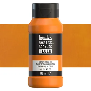 Vodová barva Akrylová barva Liquitex Basics Fluid - Cadmium Orange Hue