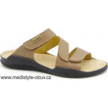 Dámská zdravotní obuv MEDISTYLE LUISA 1L-A14 pantofel HNĚDÝ vel.36-42, --- - 41