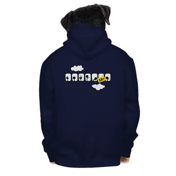 Pánská mikina Bastard Letadlo pánská mikina na zip Navy