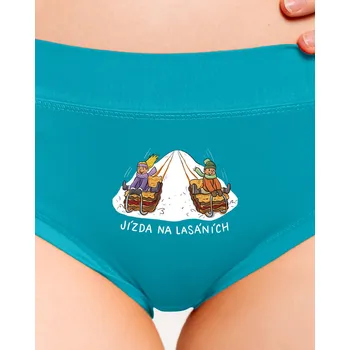 Souprava dámského spodního prádla Bastard Lasáně dámské kalhotky Turquoise