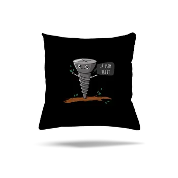 Polštář Bastard Já jsem Vruut polštář Black