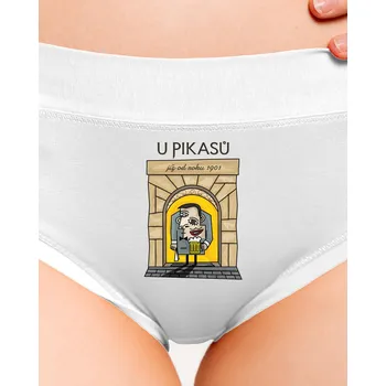 Souprava dámského spodního prádla Bastard U Pikasů dámské kalhotky White