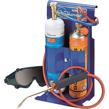 Svářečka Sada pro svařování KEMPER 555D, přenosný mini autogen, 1x kartuš PB SUPERGAS 600 ml, 1x kyslík 110 bar
