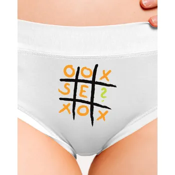 Souprava dámského spodního prádla Bastard Piškvorky dámské kalhotky White