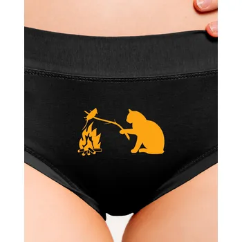 Souprava dámského spodního prádla Bastard Kočka a myš dámské kalhotky Black