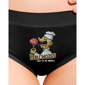 Souprava dámského spodního prádla Bastard Žeru mozky dámské kalhotky Black