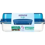 Sistema Dělený svačinový box To Go LunchStack Rectangle 1,8 l, modrá