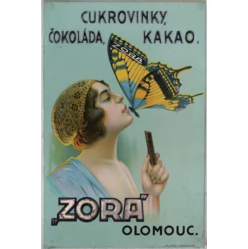 Plechová cedule Plechová retro cedule - Zora Olomouc Provedení: Dibond: 20 x 15 cm