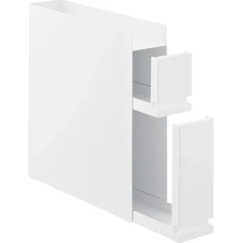 Příborník do zásuvky Bílý kovový organizér se zásuvkami Yamazaki Tower