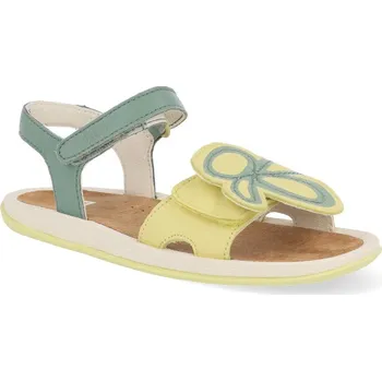 Dívčí sandály Sandály Camper - Sella Haru,Taimu Haru Multi - Assorted žluté/zelené Velikost: 28