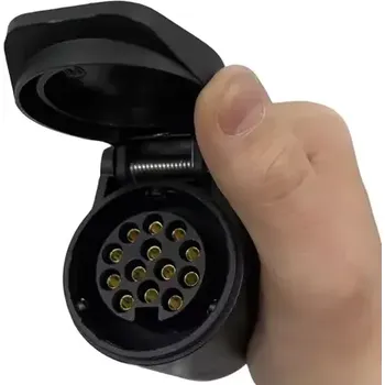 Příslušenství ke karavanu Adaptérový kabel Carbest – 7pin zásuvka na 13pin zástrčku, 30 cm