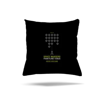 Polštář Bastard Space Invaders polštář Black