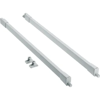 Nábytkové kování Kolejnice GTV MODERN BOX PRO, podélná, čtvercová, L 350 mm, šedá