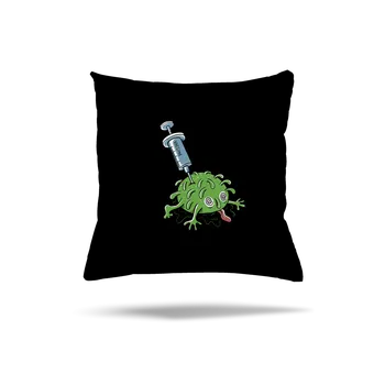 Polštář Bastard Zapíchlý covid polštář Black