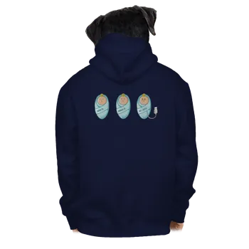 Pánská mikina Bastard AI baby pánská mikina na zip Navy