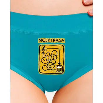 Souprava dámského spodního prádla Bastard Moje trasa dámské kalhotky Turquoise