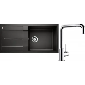Granitový dřez Set RS Blanco Metra XL 6 S + Blanco Mili (černá + chrom)