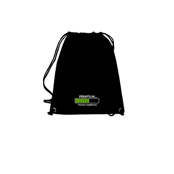 Sportovní vak Bastard Přemýšlím vak Black