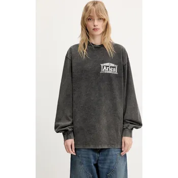 Pánské tričko Bavlněné tričko s dlouhým rukávem Aries Aged Ancient Temple LS Tee, XL, černá, 99X