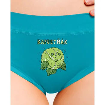 Souprava dámského spodního prádla Bastard Kapustňák dámské kalhotky Turquoise