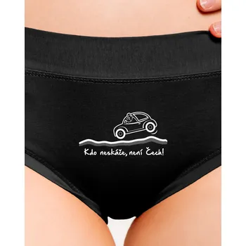 Souprava dámského spodního prádla Bastard Kdo neskáče dámské kalhotky Black