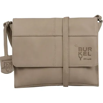 Kabelka Dámská crossbody kožená kabelka Burkely Samea - béžovo-šedá