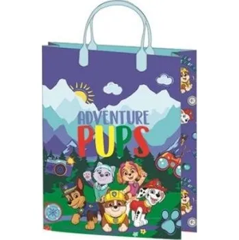 Dárková taška W&O Dárková taška TLAPKOVÁ PATROLA ADVENTURE PUPS modrá 32x27x10